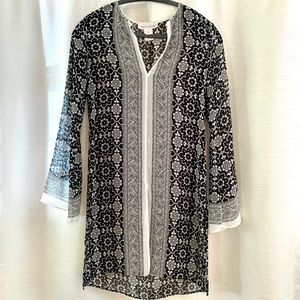 White House Black Market Sheer Tunic